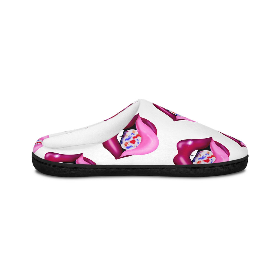 Thumbnail: Chic Indoor Slippers - Jawbreaker Design, White Footwear, Relaxing Comfort
