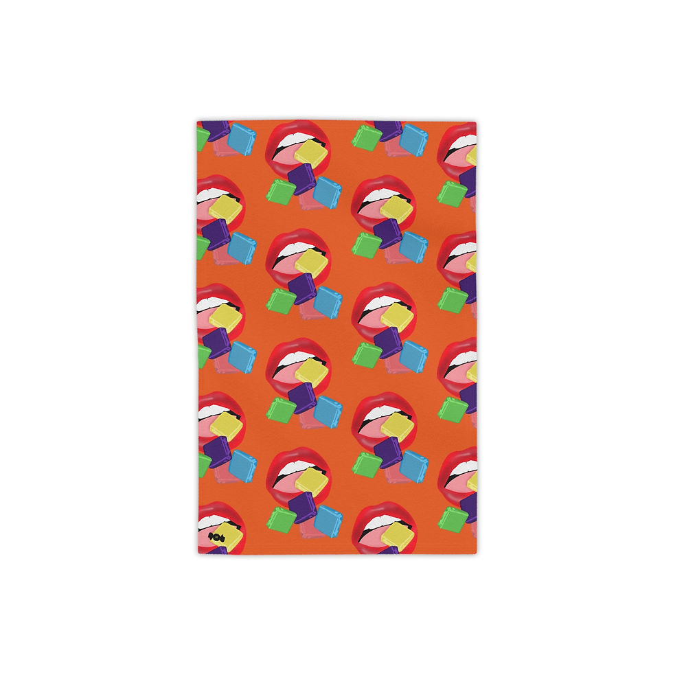 Colorful Taffy  Candy - Beach Towels, Vibrant Orange - Towels, Beach Lovers