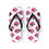 Thumbnail: Vibrant Candy/Lip Print Flip Flops, Beach Footwear, Sandals