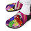 Thumbnail: Colorful Hard Candy Design - Black Shoes, Clogs, Vibrant Footwear, Slippers