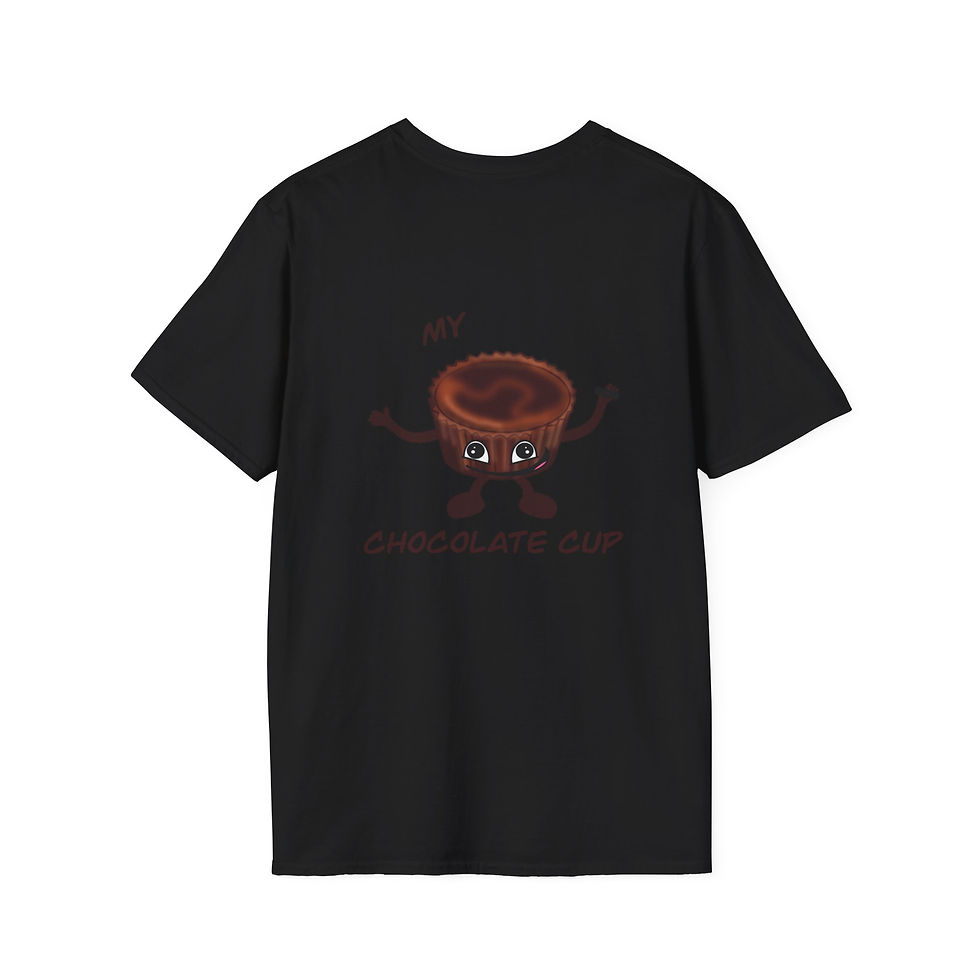 Thumbnail: Cute Chocolate Cup Design - T-Shirt for Sweet Lovers