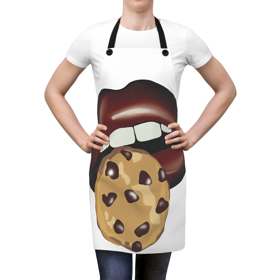 Thumbnail: Chocolate Chip Cookie / Lip Pop Art Design - Apron, Cooking Essential, Kitchen 