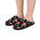 Thumbnail: Colorful Gummy Worms Indoor Slippers, Cozy Footwear, House Shoes, Black Slippers