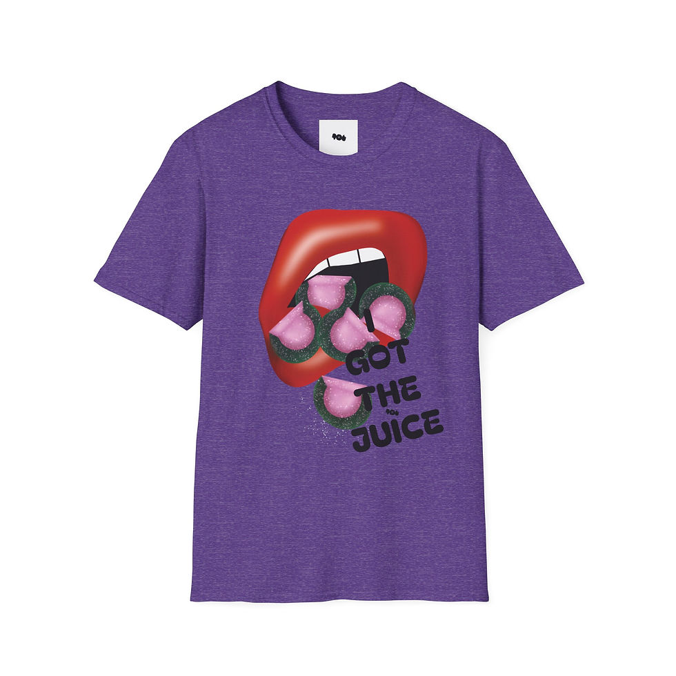 Thumbnail: I Got The Juice- Trendy Graphic T-Shirt with Bold Candy Lip Design | Unisex Tee