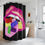 Thumbnail: Hard Candy Design Black Shower Curtain, Fun Bathroom Decor, Colorful Pop Art