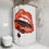 Thumbnail: Chocolate Cups Lip Art Shower Curtain, Unique Bathroom Decor