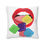 Thumbnail: Colorful Taffy Candy / Lip Art- Design Tufted Floor Pillow, White Couch Cushion