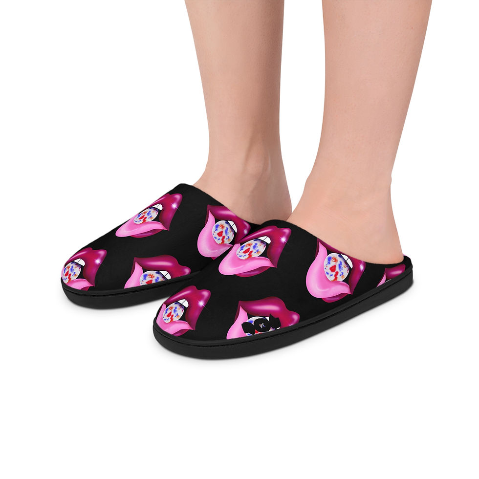 Thumbnail: Chic Indoor Slippers - Jawbreaker Design, Footwear, Relaxing Comfort