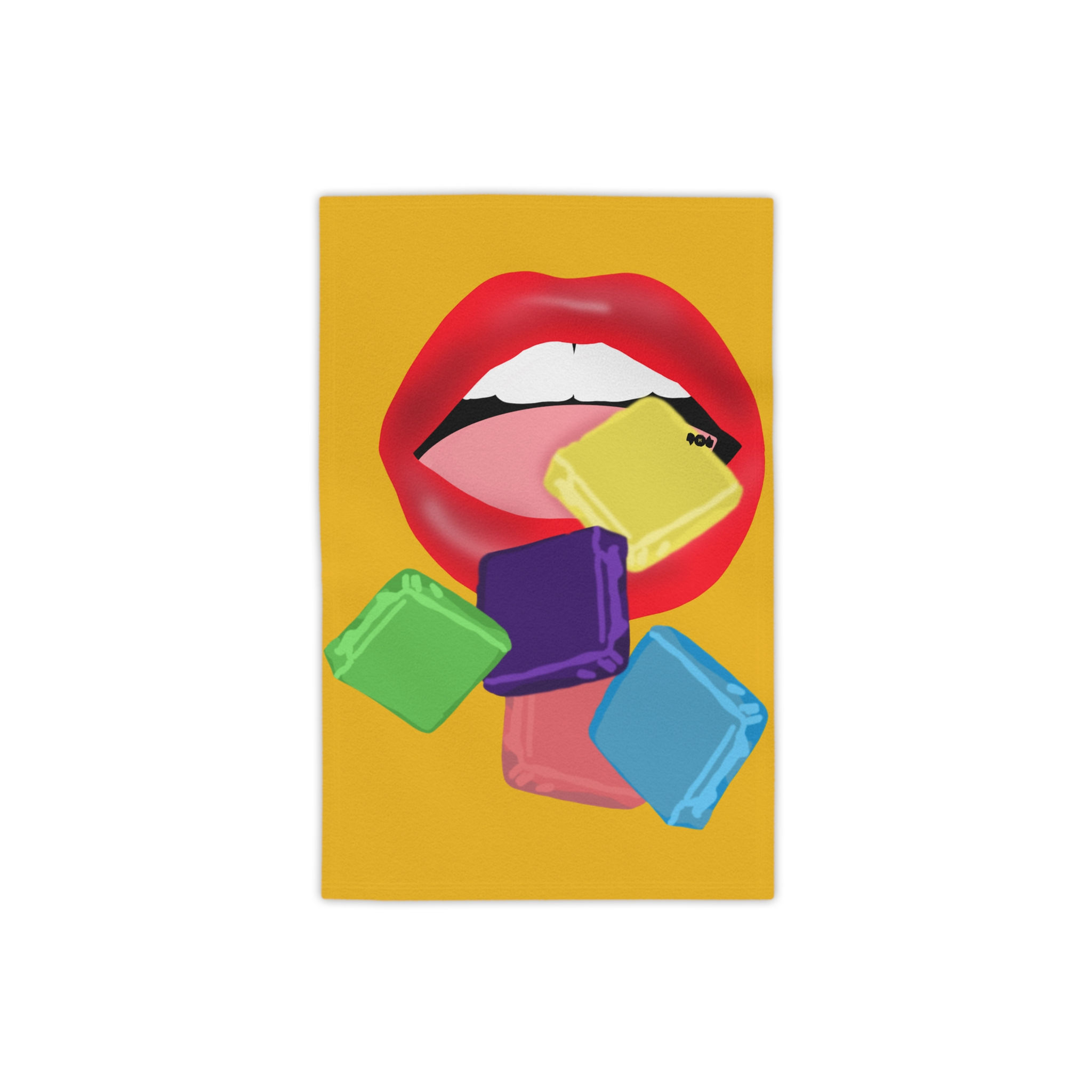 Vibrant Taffy Candy - Yellow Beach Towels, Summer Essentials, Beach Towels