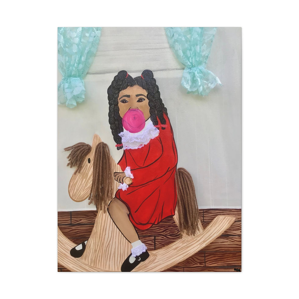 Giddy Up Design- Canvas Wall Art, Home Decor, Black Art 