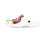 Thumbnail: Colorful White Crocs with Gummy Worms Design, Trendy, Fun Slip-On Shoes, Gifts