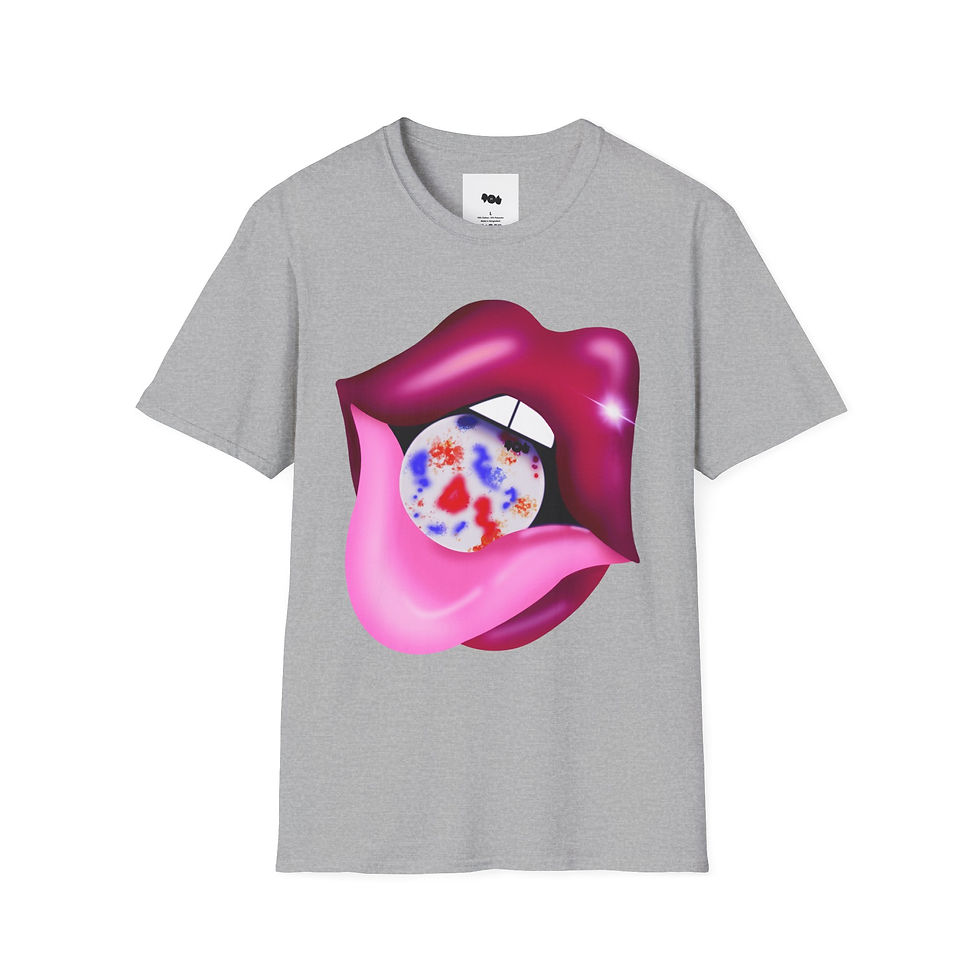 Thumbnail: Vibrant Pop Art T-Shirt - Jawbreaker Lip Design