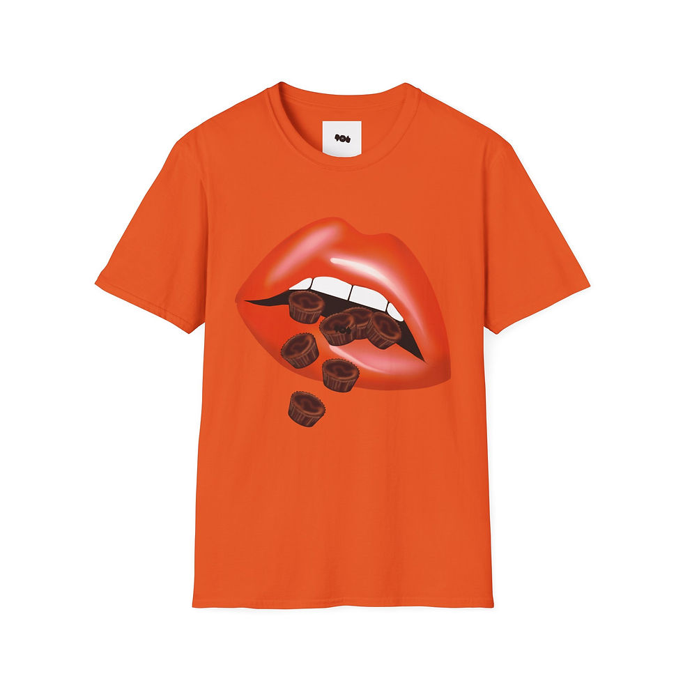 Thumbnail: Chocolate Lovers Unisex Softstyle T-Shirt - Chocolate Cups Graphic Tee