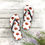 Thumbnail: White-Bold Lip Flip Flops | Chocolate Cups Design Footwear