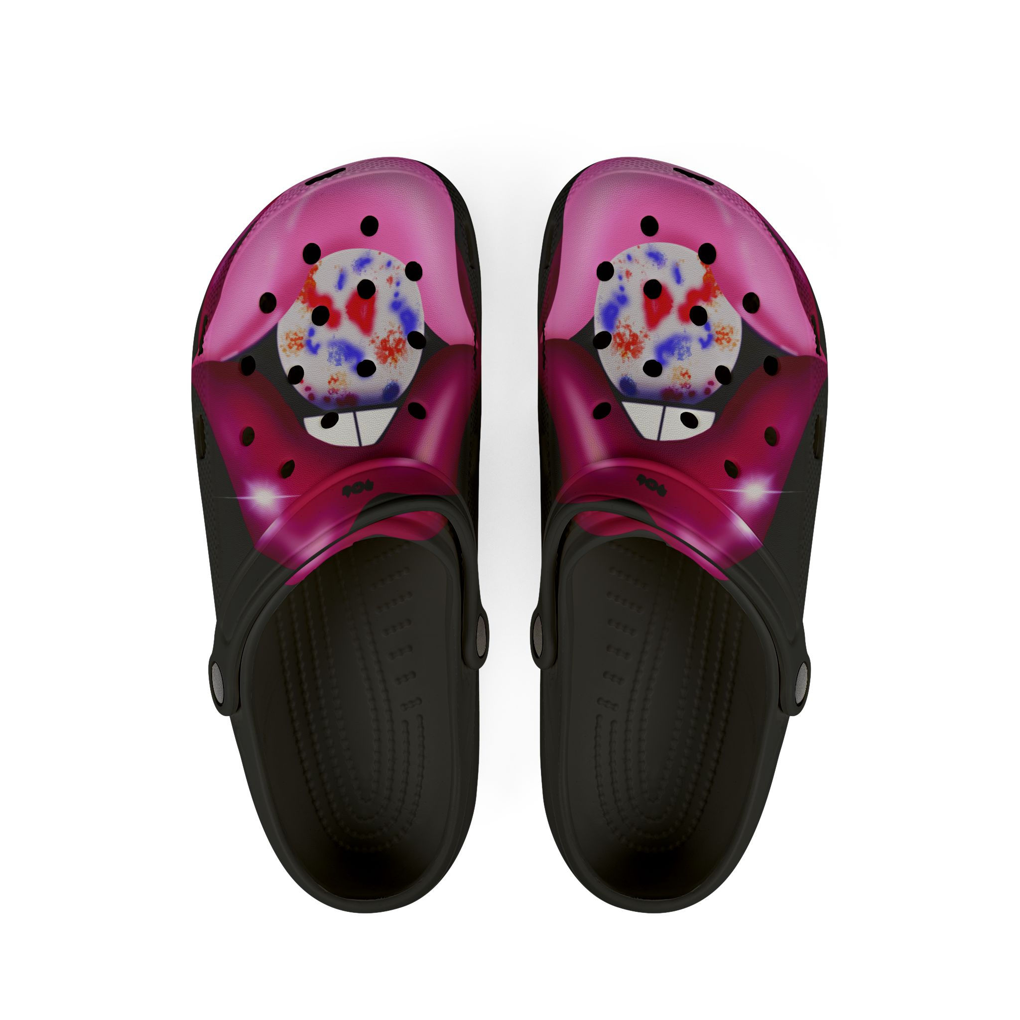 Colorful Candy - Shoes, Lightweight Slip-Ons for Spring, Black Unique Footwear