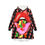 Thumbnail: Vibrant Gummy Bears Candy Graphic Hooded Blanket, Black Sleepwear 