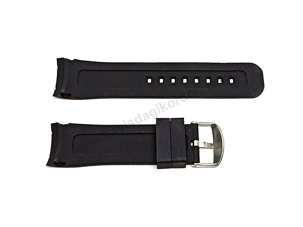 Küçük resim: Guess Collection GC - I35502G1 uyumlu Siyah Silikon Saat Kordonu Kayışı