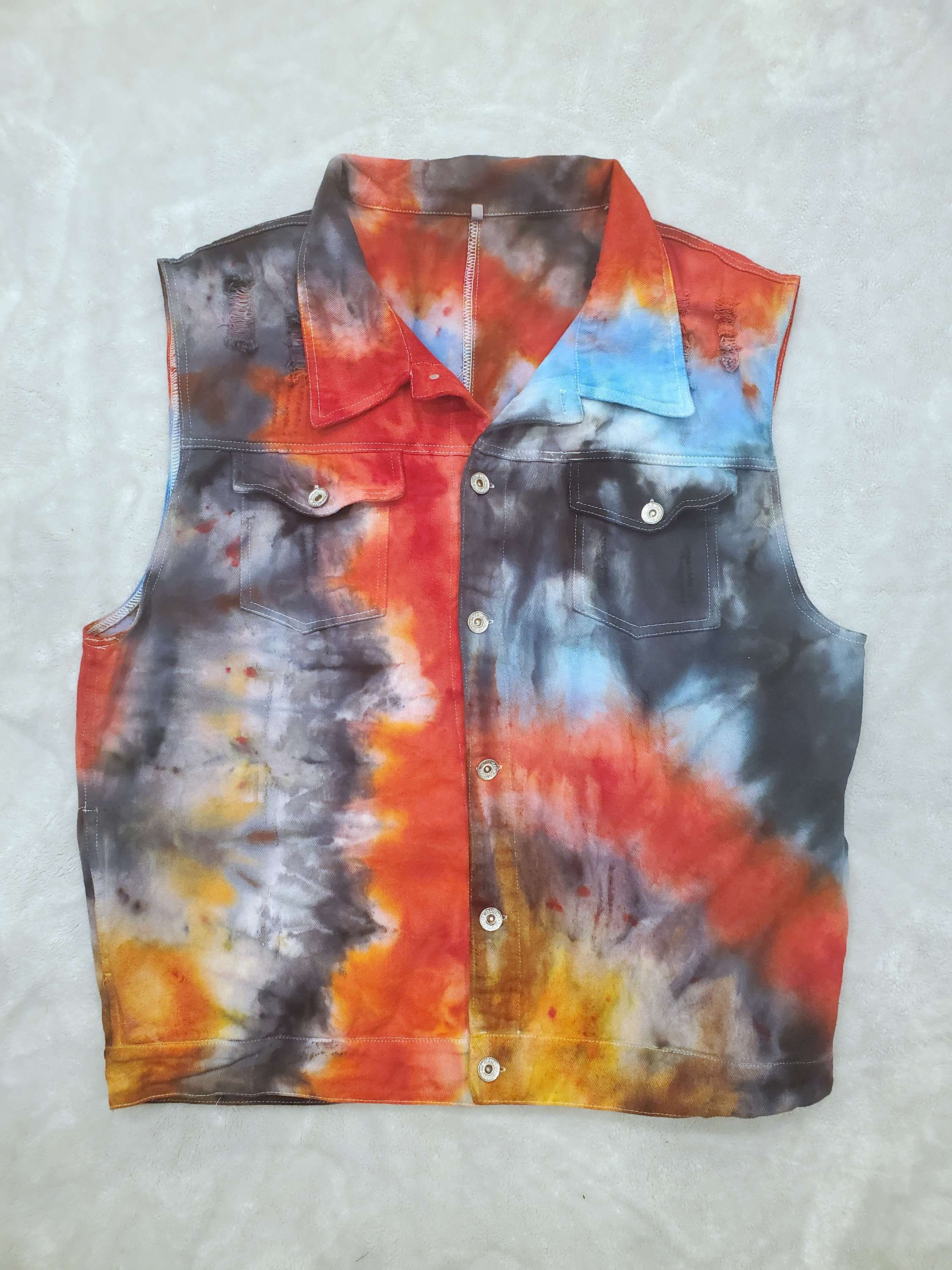 Ice dyed "pressure" vest (mens xl)