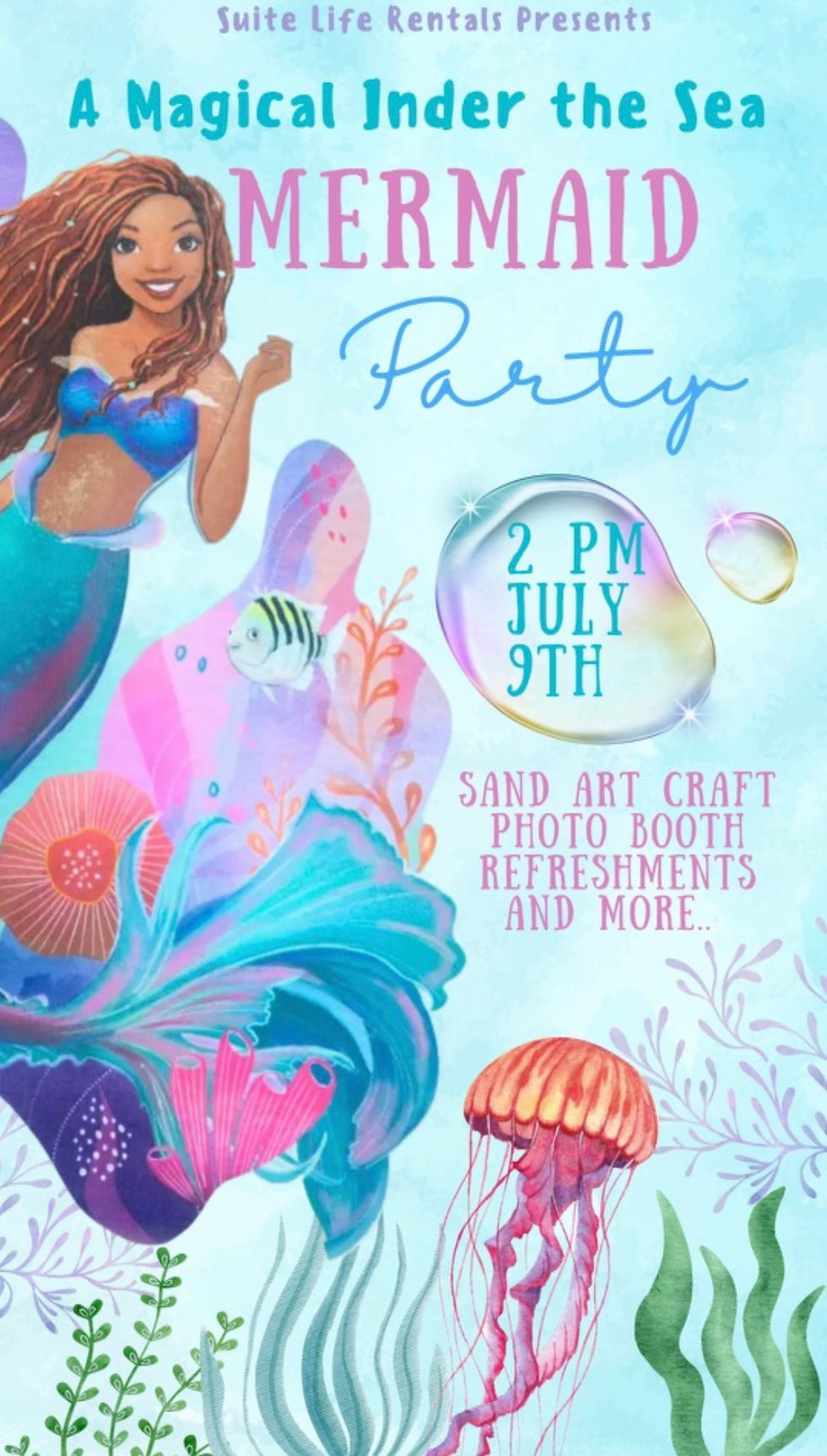 UNDER THE SEA! A LITTLE MERMAID KIDS EVENT