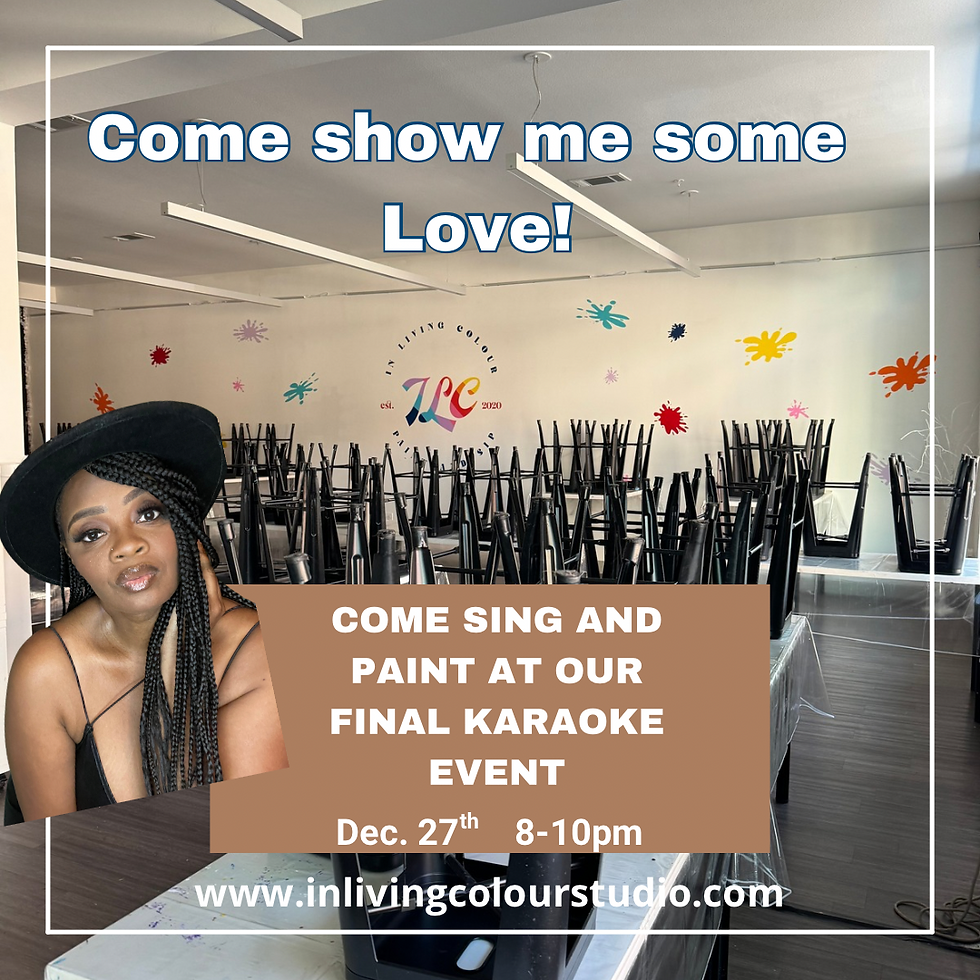 Karaoke Sip n Paint - Very Last In-Studio Class