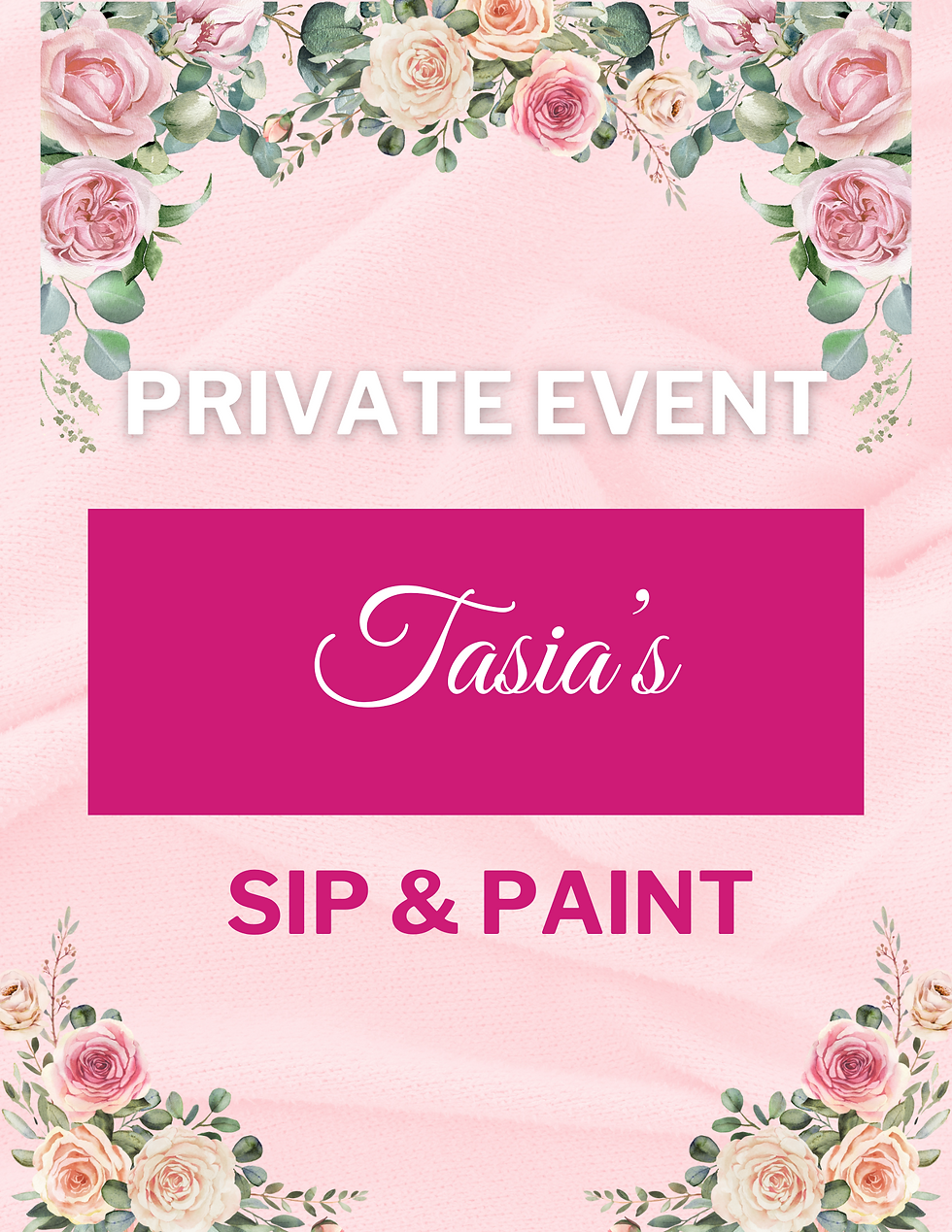 Tasia’s Private Sip & Paint