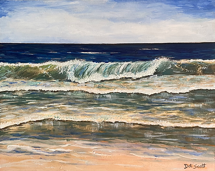 West Coast Wave Enhanced Giclee