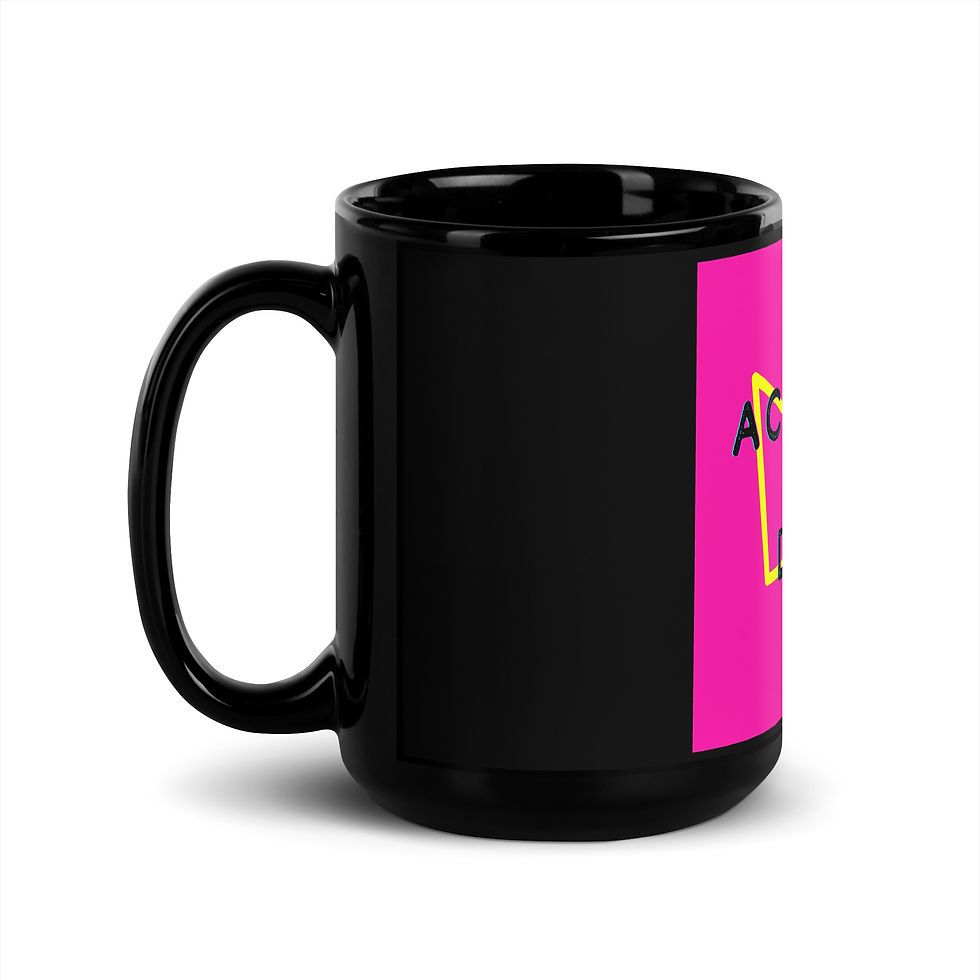 Miniature : Mug noir brillant
