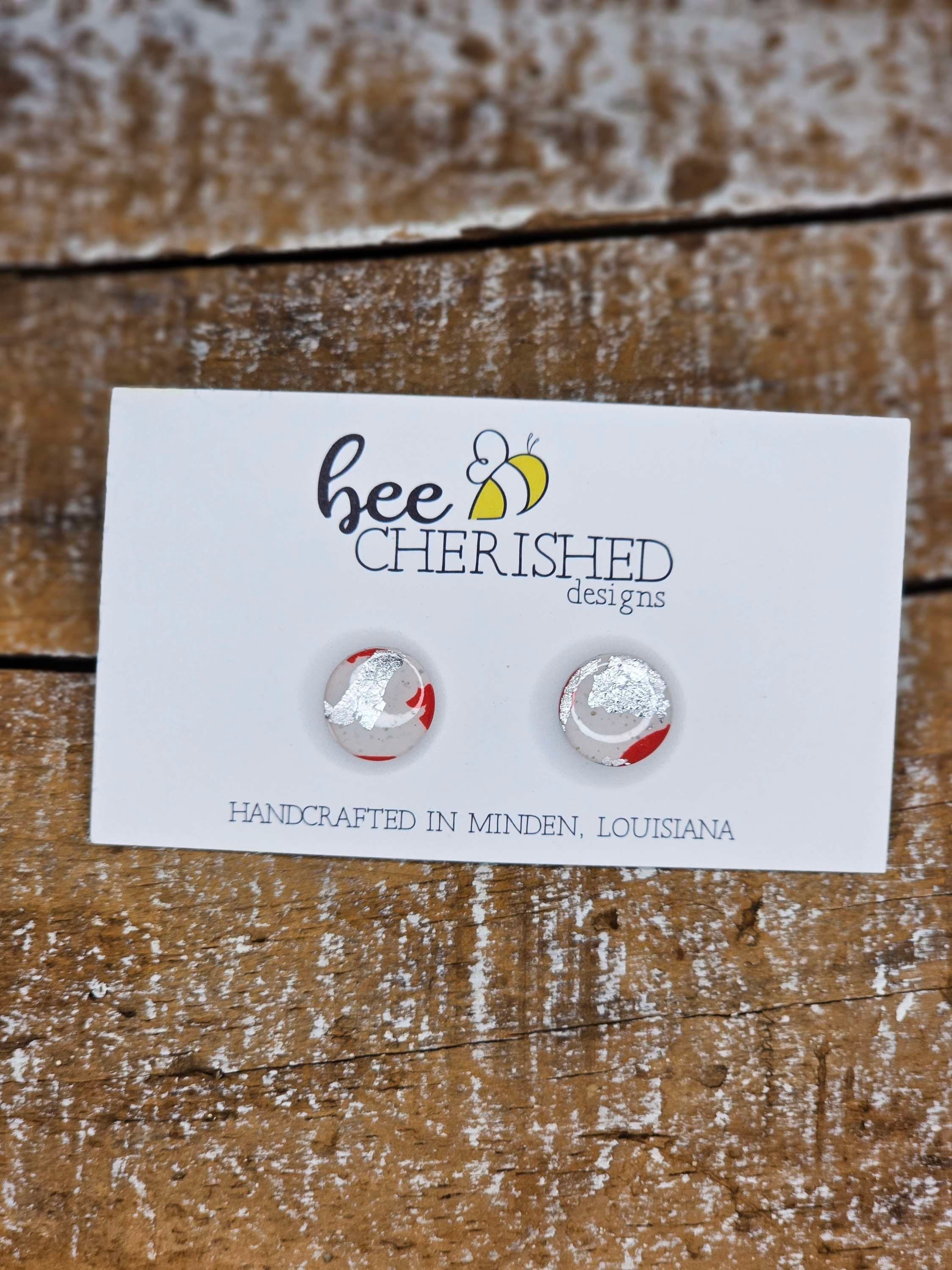 LOVE NEVER FAILS Terrazo Small Studs