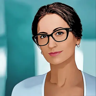 Stylized portrait of A.G., Age Well Kit founder