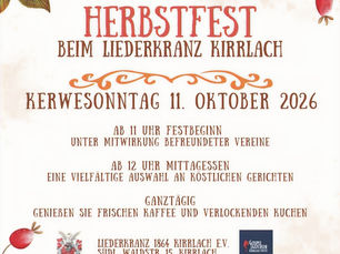 Herbstfest beim Liederkranz Kirrlach