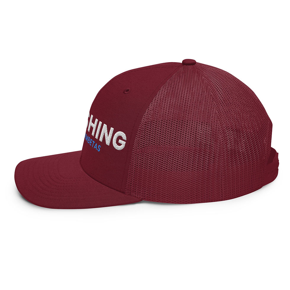 Miniatura: Boné Trucker Snapback Vermelho/Vermelho - De lado