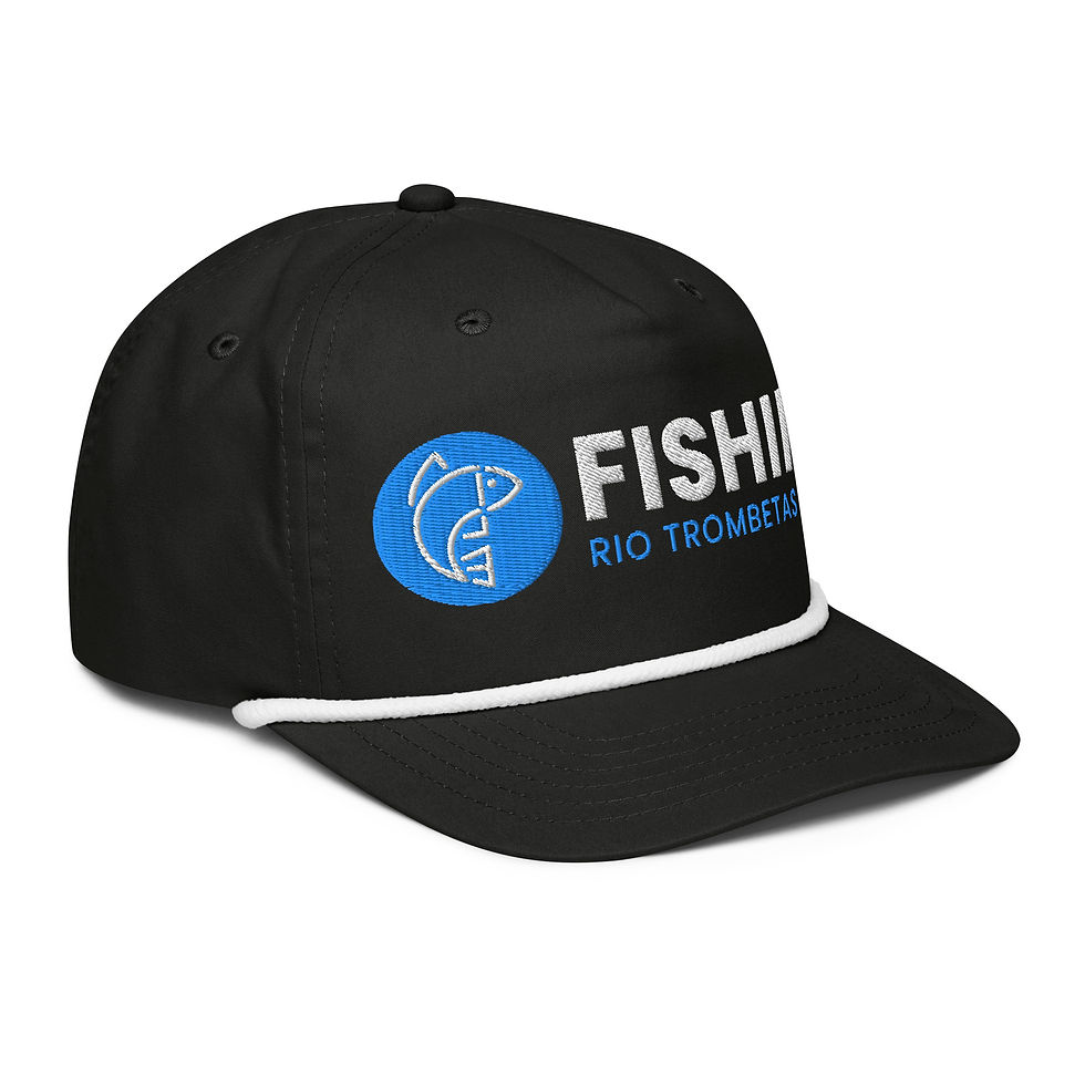 Miniatura: Boné de corda de golfe - Fishing Rio Trombetas Cor: Preta - lado direito