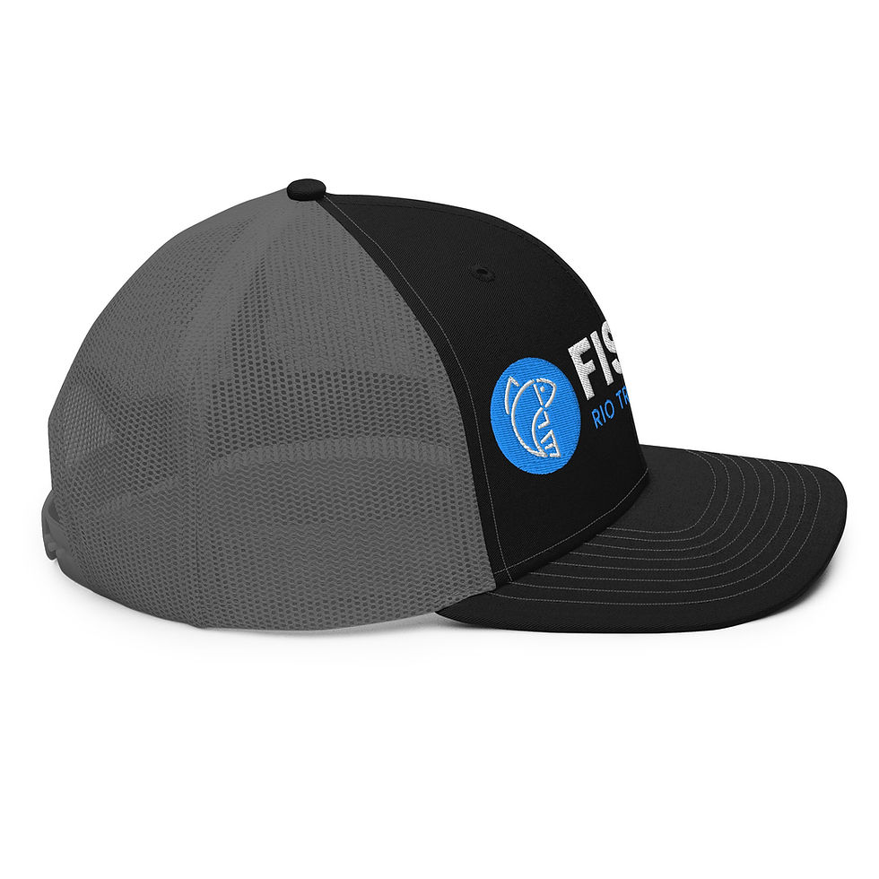 Miniatura: Boné Trucker Snapback Cinza/Preto - De lado
