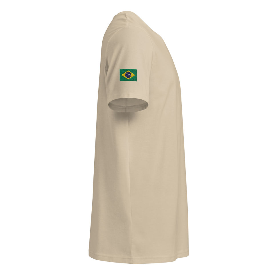 Miniatura: Camiseta orgânica unissex de cor média-clara - Poeira do Deserto