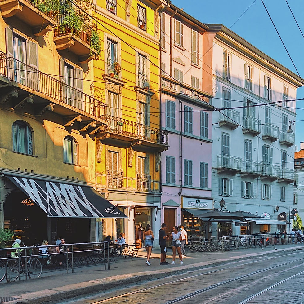 Via Ponte Vetero in Milan, Italy