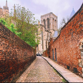 Cobblestone street in York