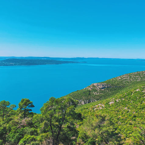 View over Dalmatian Islands, Ugljan Island, Zadar, Croatia