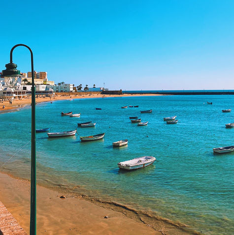 La Caleta in sunshine in Spain