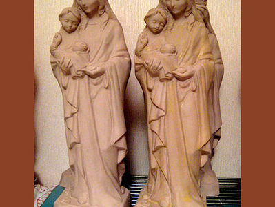 our lady of Fernyhalgh statue