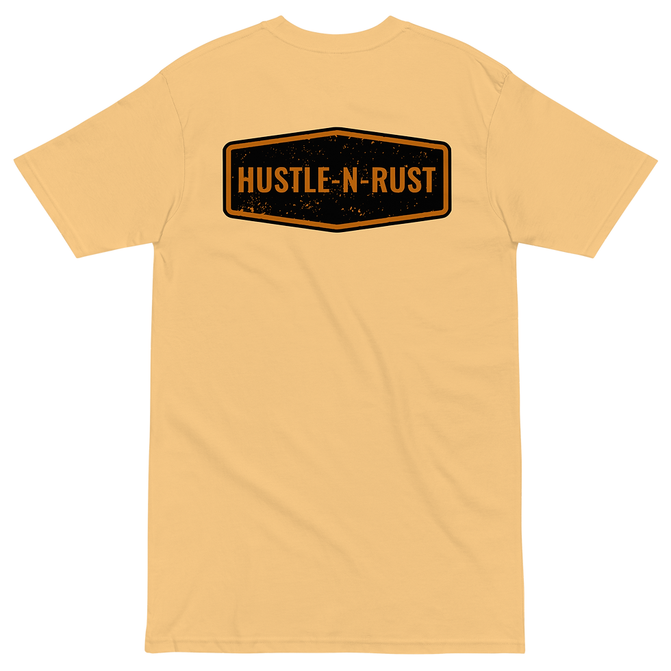 Thumbnail: Hustle-n-rust - Men’s premium heavyweight tee