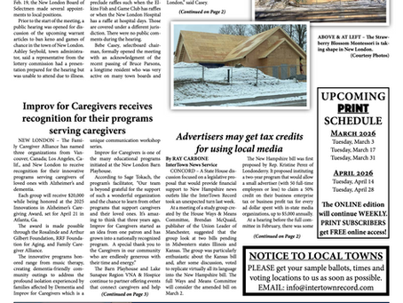 The February 24, 2026 edition of the InterTown Record is now available online!