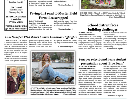 The May 26, 2026 edition of the InterTown Record is now available online!