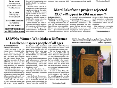 The May 19, 2026 edition of the InterTown Record is now available online!