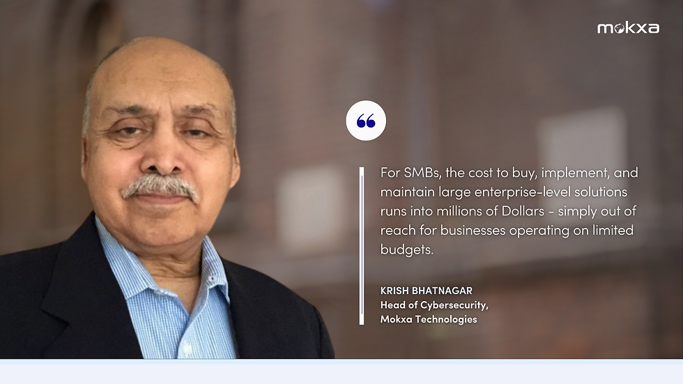 Krish Bhatnagar, Head of Cybersecurity at Mokxa Technologies