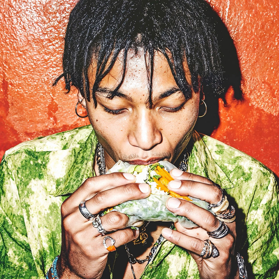 traditionelles kochen mit reispapier und asiatischen zutaten