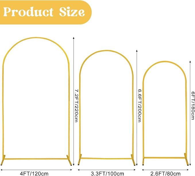 Thumbnail: Gold Arch Backdrop Stand