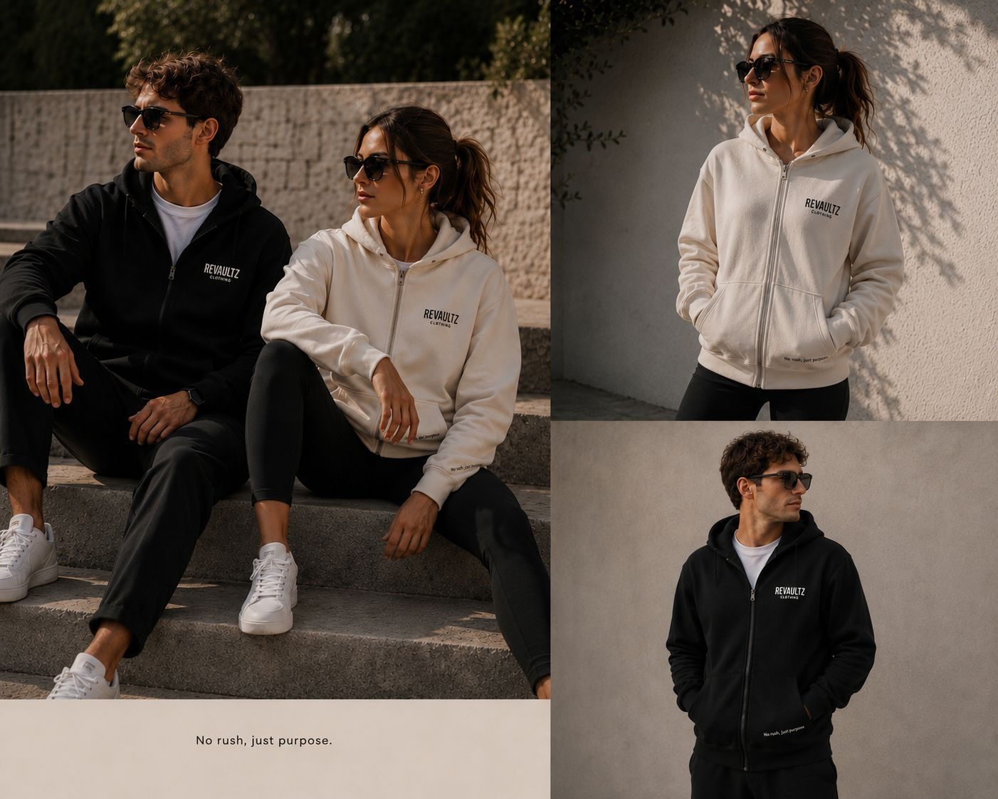CORE ZIP HOODIE - REVAULTZ CLOTHING