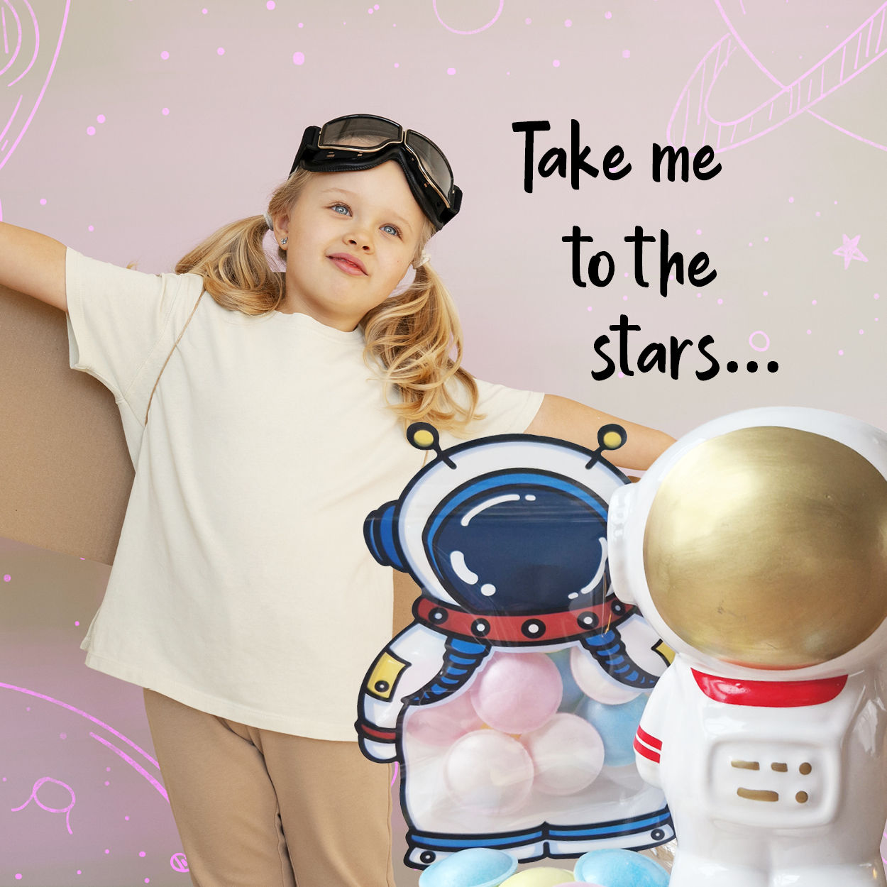 Spacetravel giftset for Girls