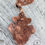 Thumbnail: Flame Painted Copper Cowboy Ghost Pendant – One of a Kind Artisan Necklace