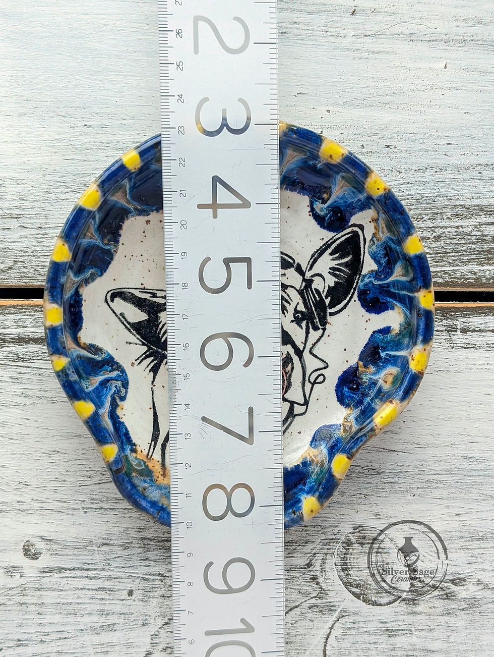 Thumbnail: cow-utensil-holder-handmade-pottery-scale